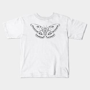 Jaguar Moth Black Kids T-Shirt